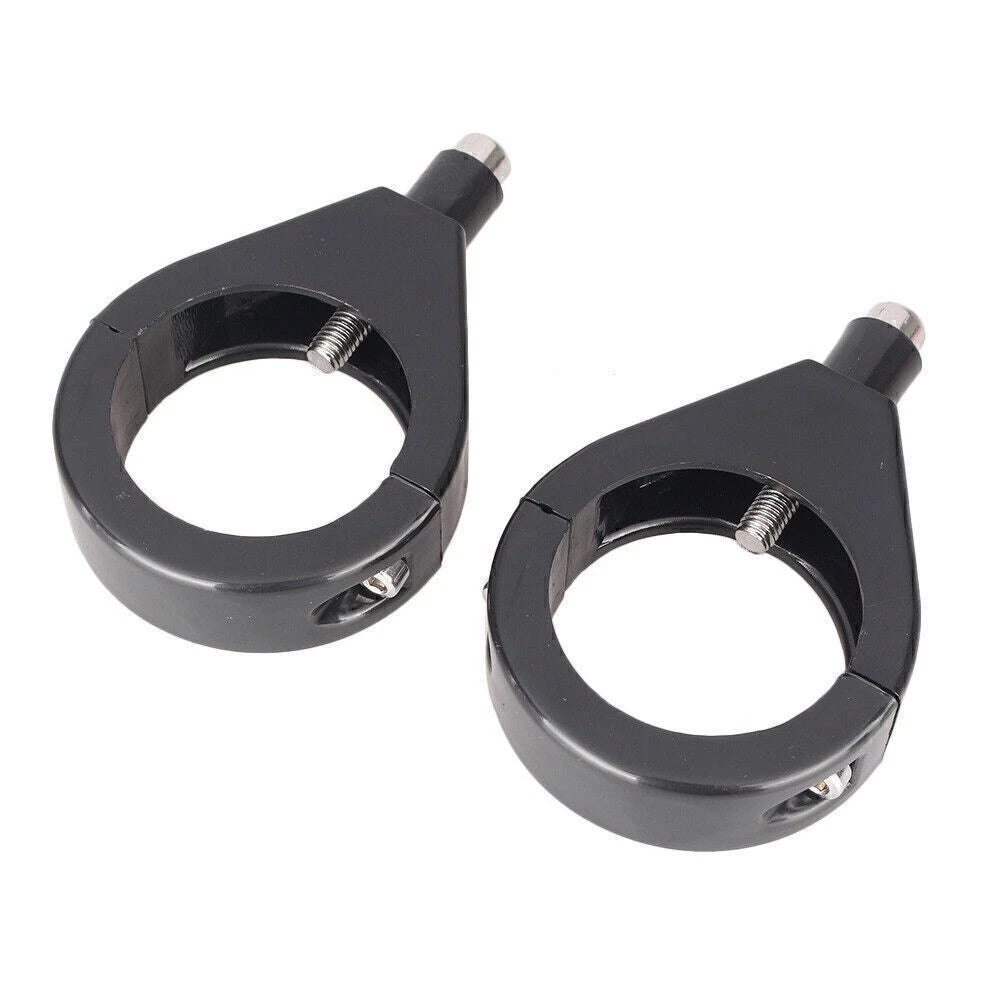 41mm ABS Turn Signal Indicator Fork Clamp Mount Bracket for Harley Black