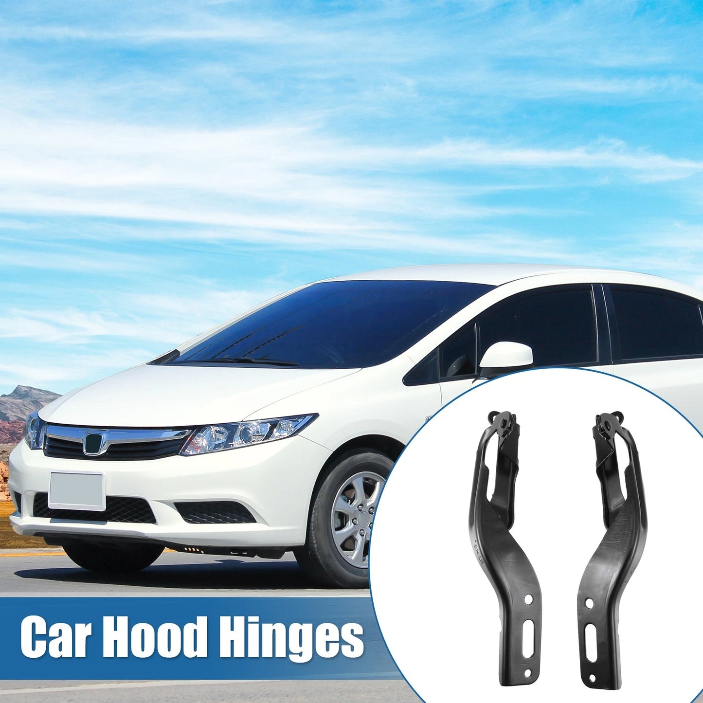 Hood Hinges  Left Right for Honda Civic Hybrid (2006-2011)