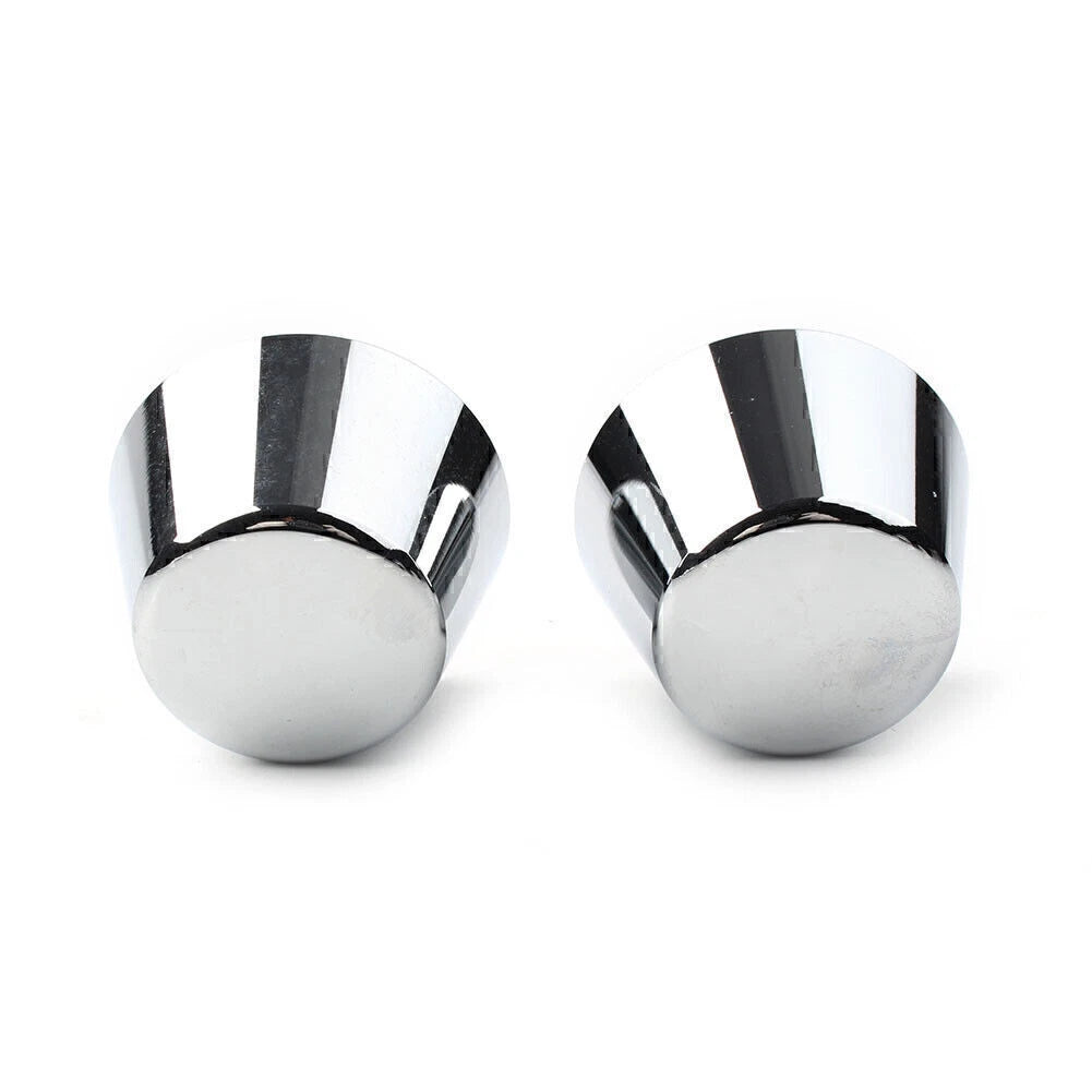 Chrome Front Axle Cap Nut Covers for Harley Sportster Dyna Road Glide