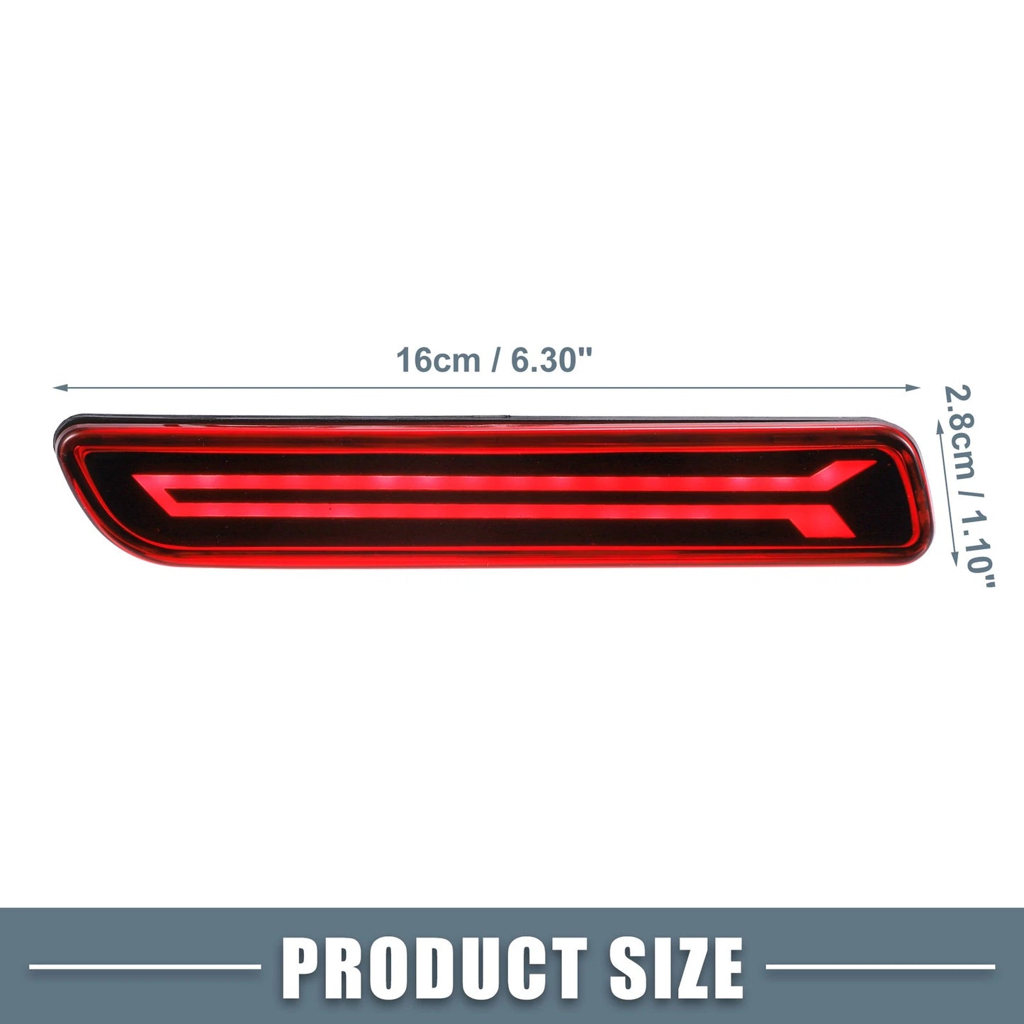 LED Rear Bumper Fog Brake Light Red Lens for Suzuki Vitara (1998-2005)