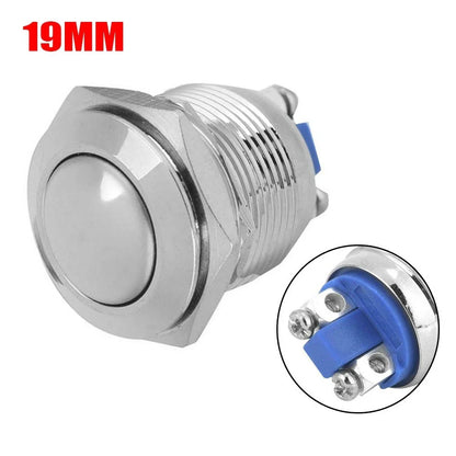 19mm Momentary Push On Waterproof Switch for Boats/Trucks/Autos