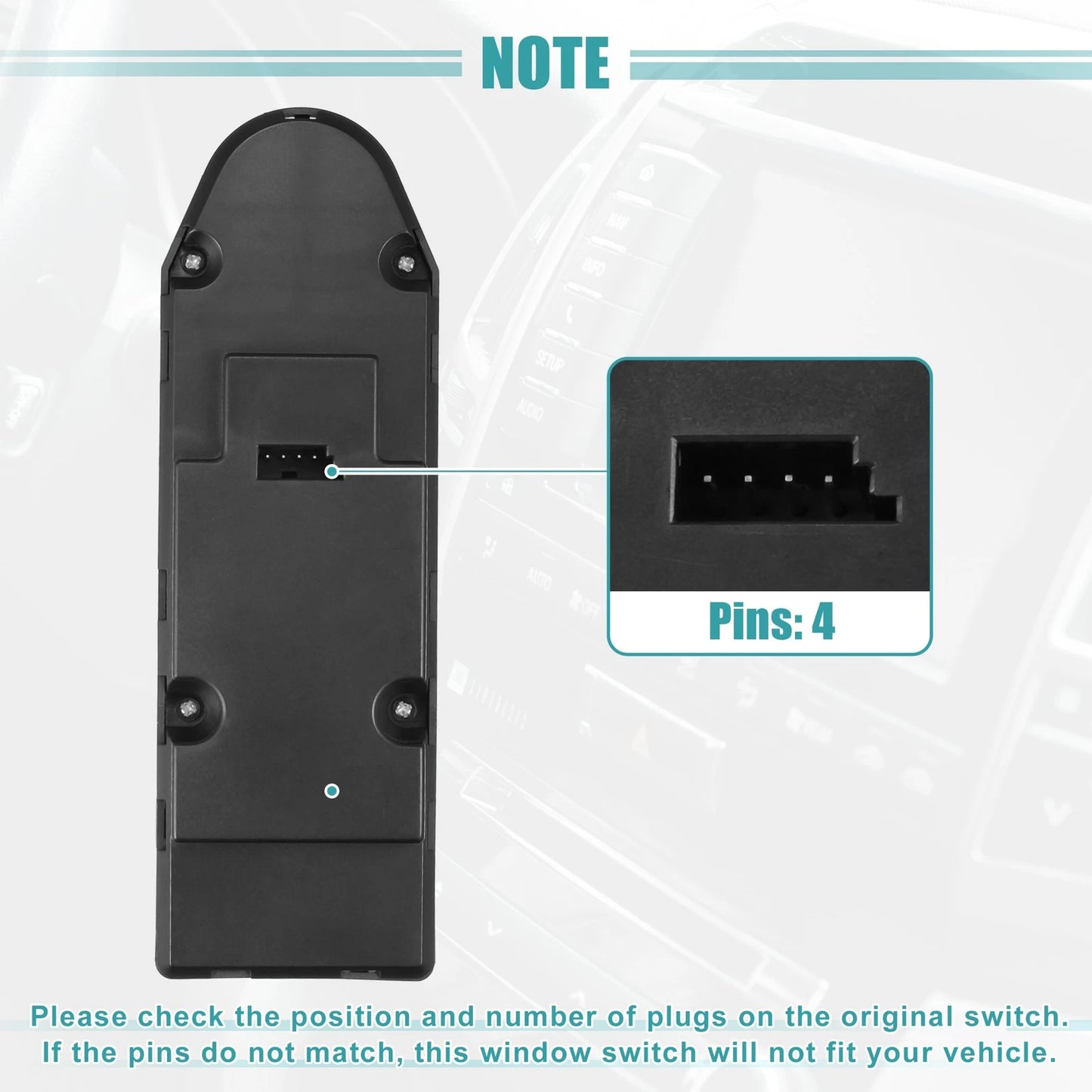 4pin Power Window Switch for BMW X3 E83 (2004 - 2010)