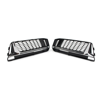 Honeycomb Mesh Fog Light Grille Cover for Audi A4 B9 S4 (2016-2018)