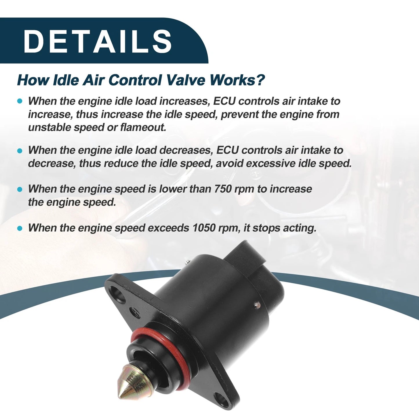 Idle Air Control Valve for Chevrolet G30 (1992-1996)