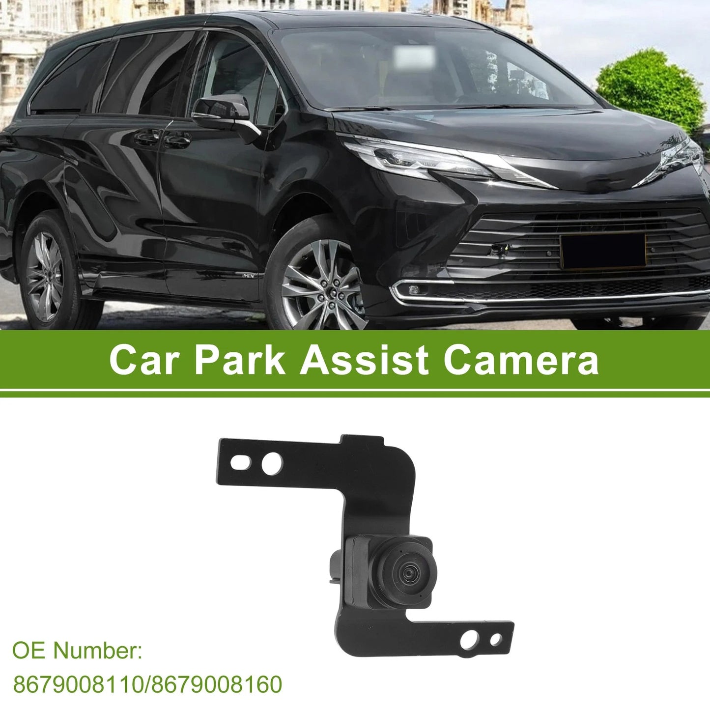 Front View Camera for Toyota Sienna 2020-2023 - 2 x Cameras Included