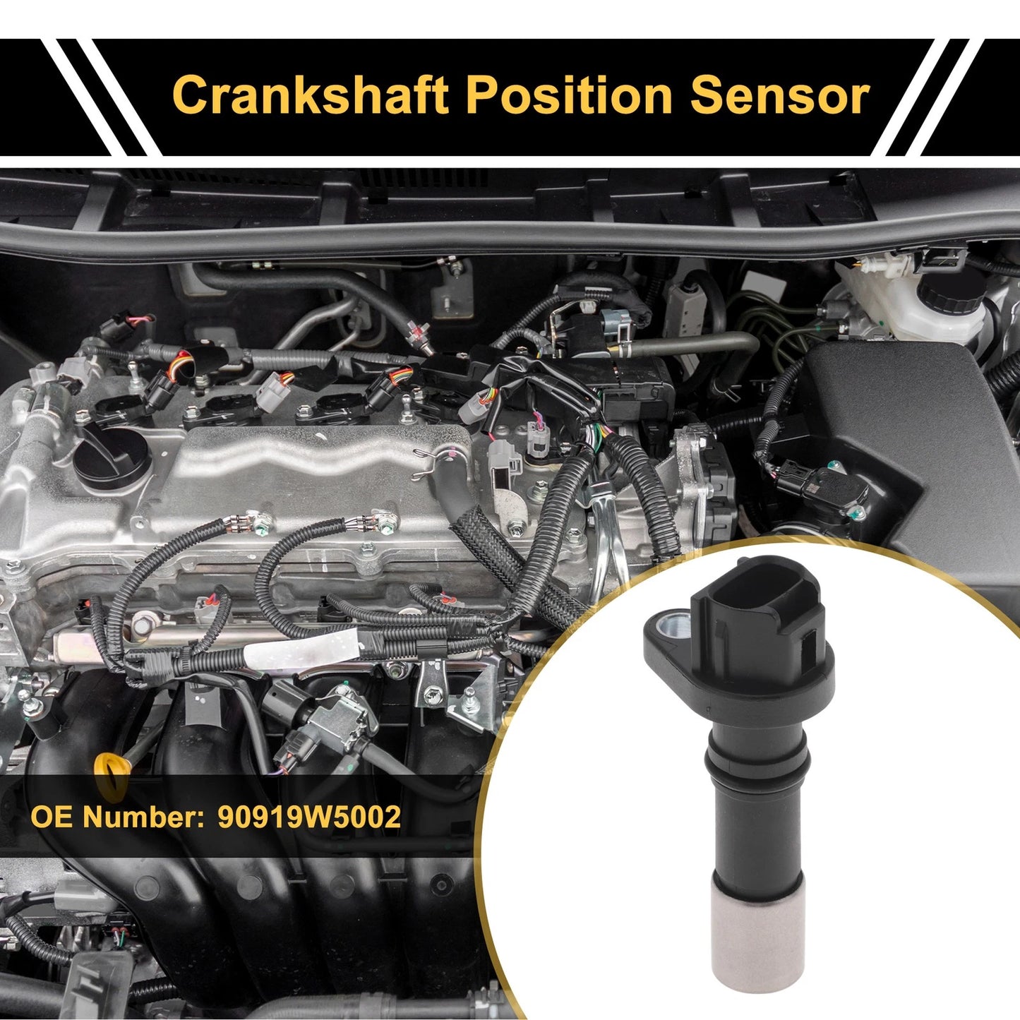 Crankshaft Position Sensor for Toyota Yaris II Hatchback 1.0 VVT-i (2005-2011)
