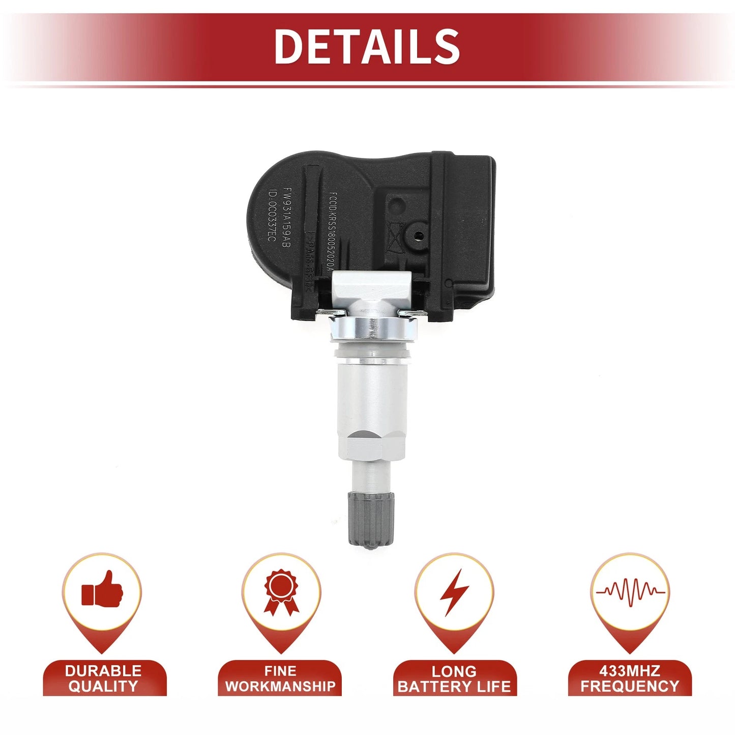 Tire Pressure Sensor 433MHz for Land Rover LR4 (2012-2015)