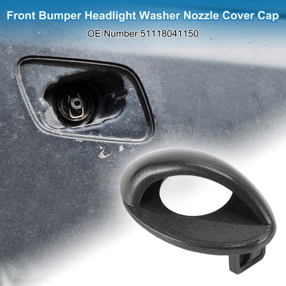 Front Bumper Headlight Washer Nozzle Cover Cap for BMW M3 (2008-2013) Gray