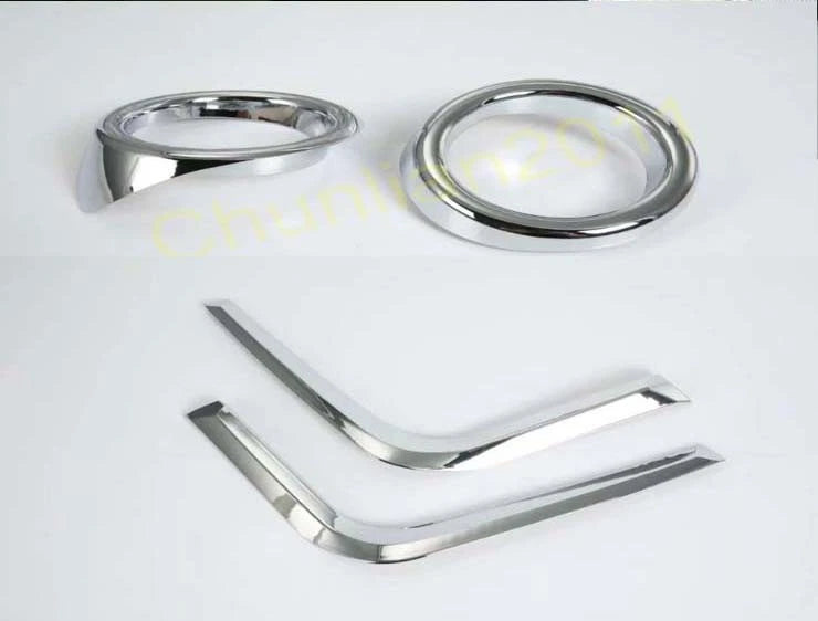 Front Fog Light Cover Round Trim for Subaru XV 2018-2020 4 x Fog Lights Set