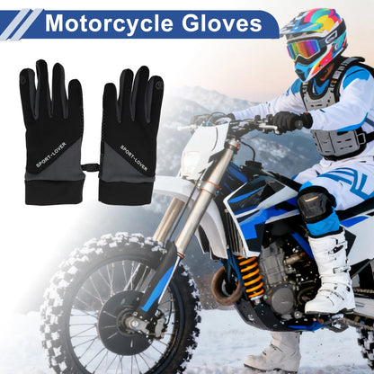 Full Finger Outdoor Fleece Cycling Gloves for Mountain Biking Polyester