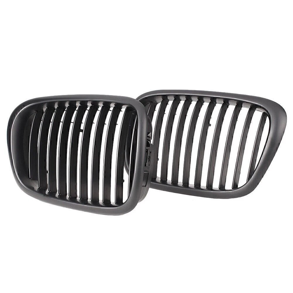 Black Upper Bumper Grill Mesh Grille for BMW E39 525 528 530 535 M5 (2000-2003)