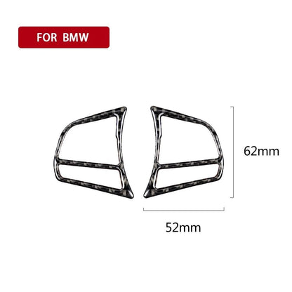 Button Frame Cover Trim Carbon Fiber for BMW F20/21/30/32/34 (2011–2020)