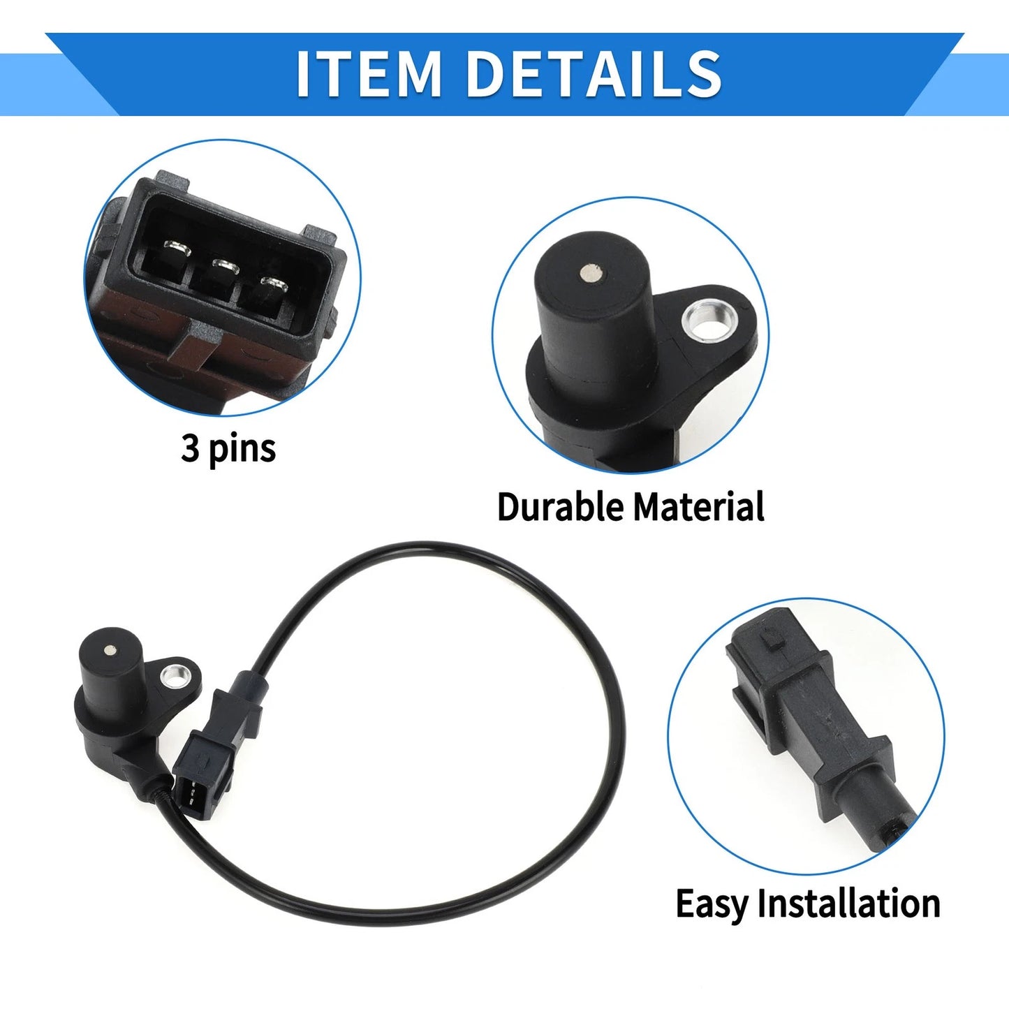 Crankshaft Position Sensor for PEUGEOT Expert 1.6 (1996-2000) 1 Pc