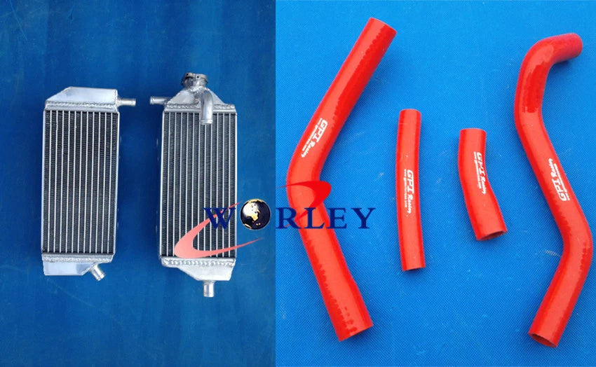 Aluminum Radiator & RED Hose for YAMAHA YZ250F YZF250 (2014-2016)