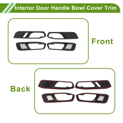 Interior Door Handle Bowl Cover Trim for Honda Accord (2023-2025) 4 x ABS