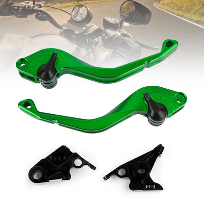 CNC Short Brake Clutch Lever for Kawasaki ZZR600 ZXR400 Z750S ZX9R ER-5 (2000-2006)