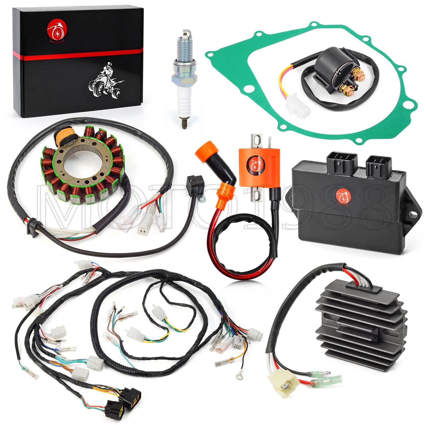 Wiring Harness Stator CDI Coil Kit for Yamaha Warrior 350 YFM350 (1997-2001)
