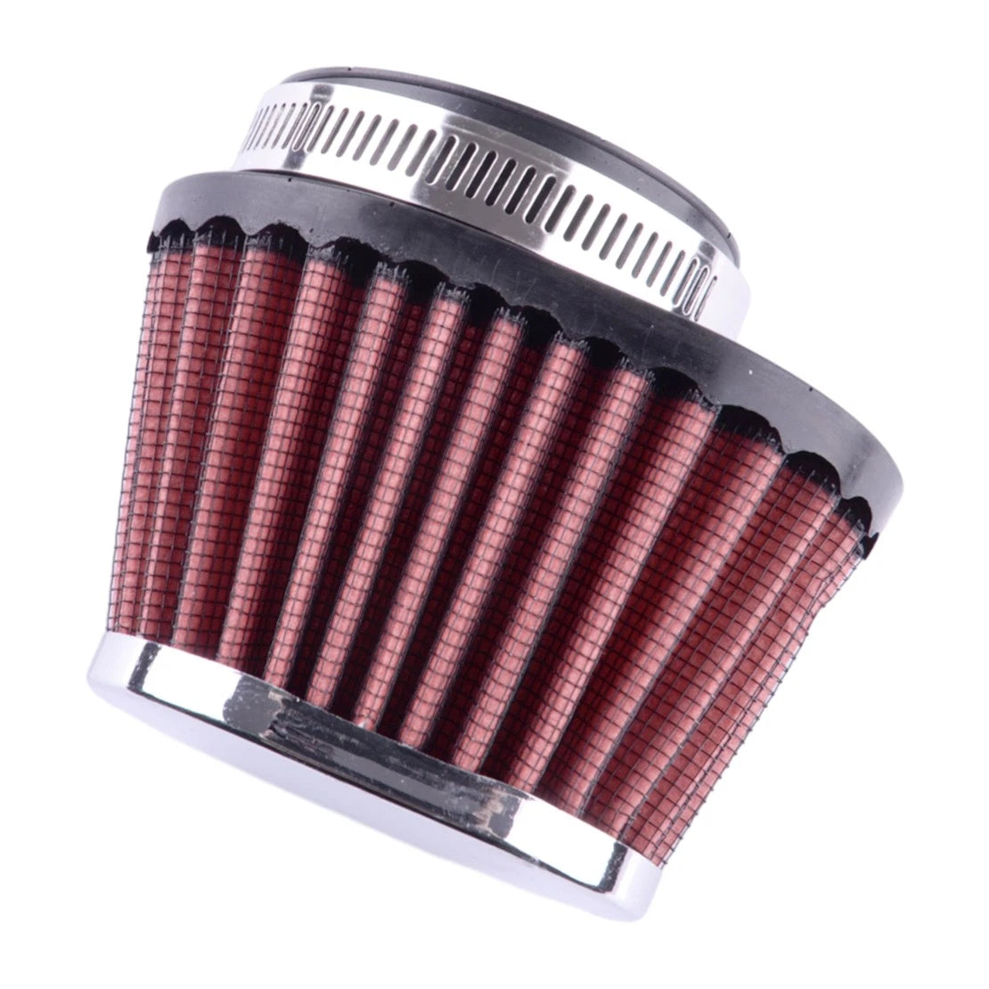 2 x 51mm Red Air Filter Cone for Car Motorcycle - Fits Various Models