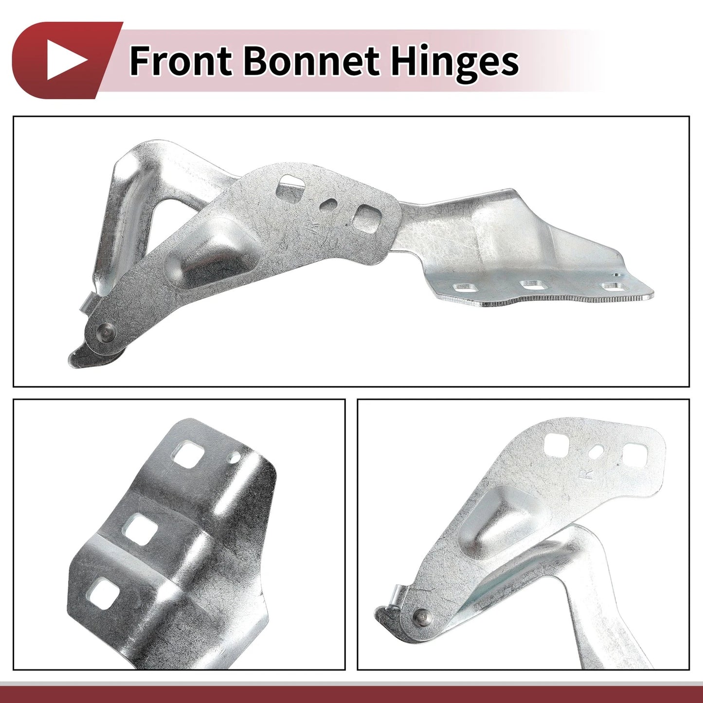Hood Hinges for Ford Police Responder Hybrid Front Bonnet Bracket 2 x (2019-2020)