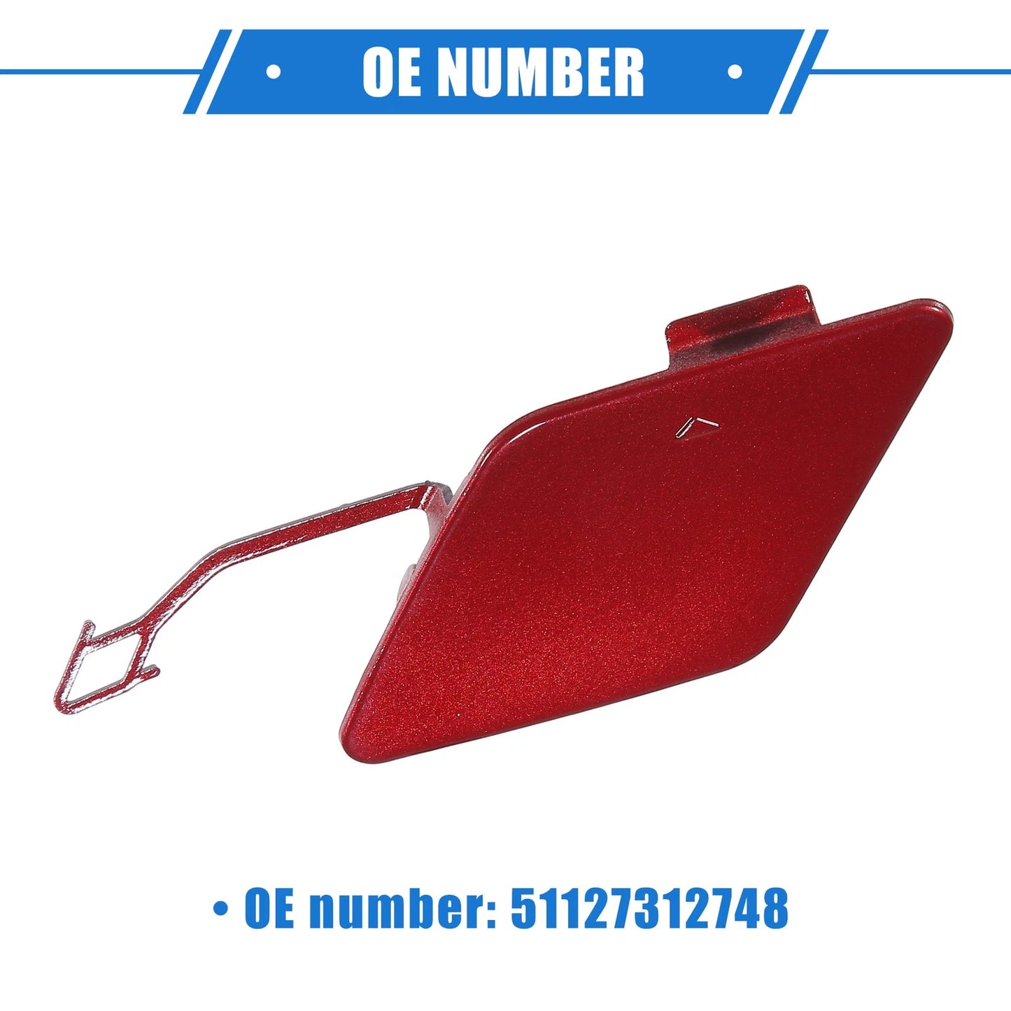 Car Rear Bumper Tow Hook Eye Hole Cover for BMW 3 F30 (2012-2015) Red