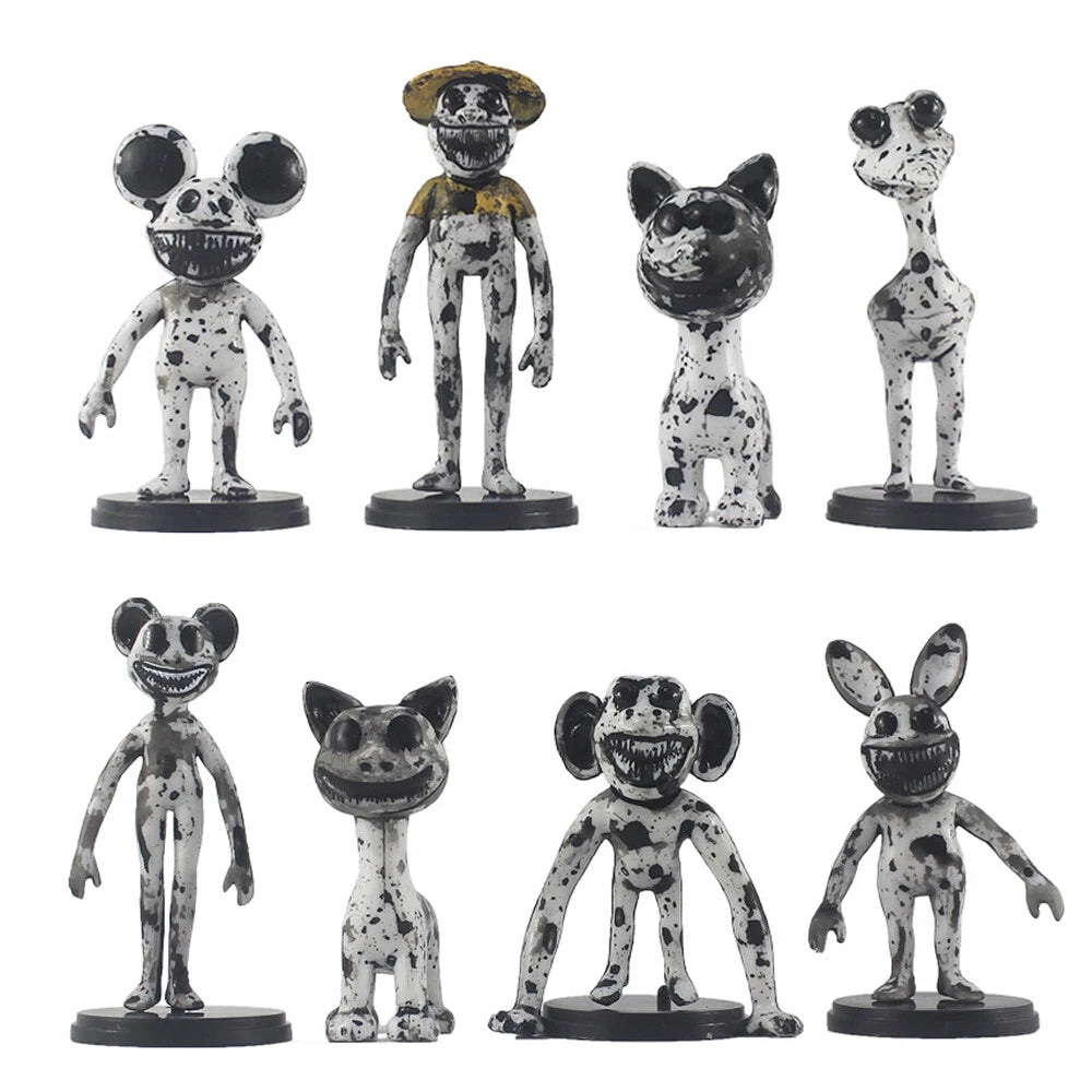 8pcs Zoonomaly Action Figures for Game Fans Horror Party Decorations