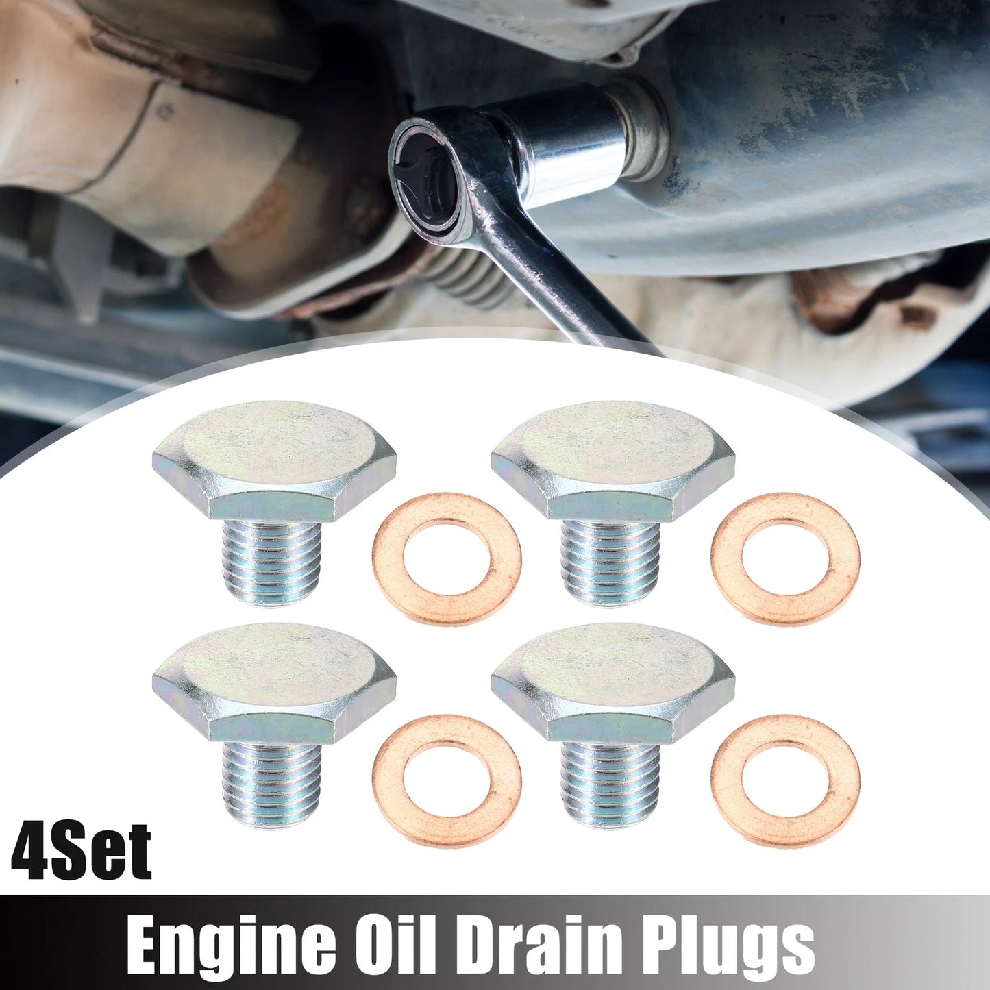 M10x1.25 Engine Oil Drain Plug with Washer for Ford (2014-2023)
