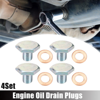 M10x1.25 Engine Oil Drain Plug with Washer for Ford (2014-2023)