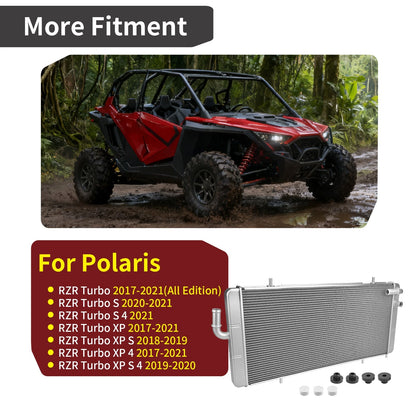 Aluminum Radiator for Polaris RZR XP 4 / RZR Turbo S 4 (2017–2021)