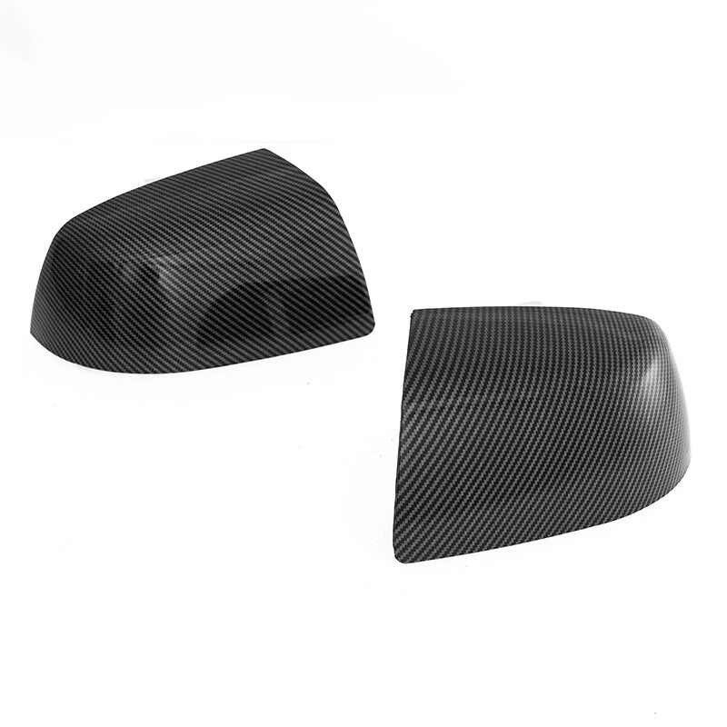 2 x Carbon Black Wing Mirror Cover Caps for Ford Focus (2005-2008)