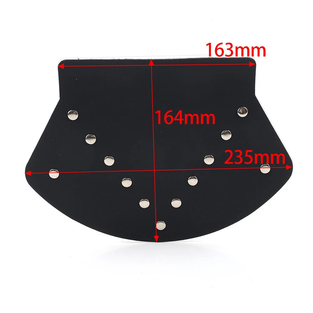 Rear Fender Mud Flap Cover PU Leather Orange for Harley Touring Sportster 883XL
