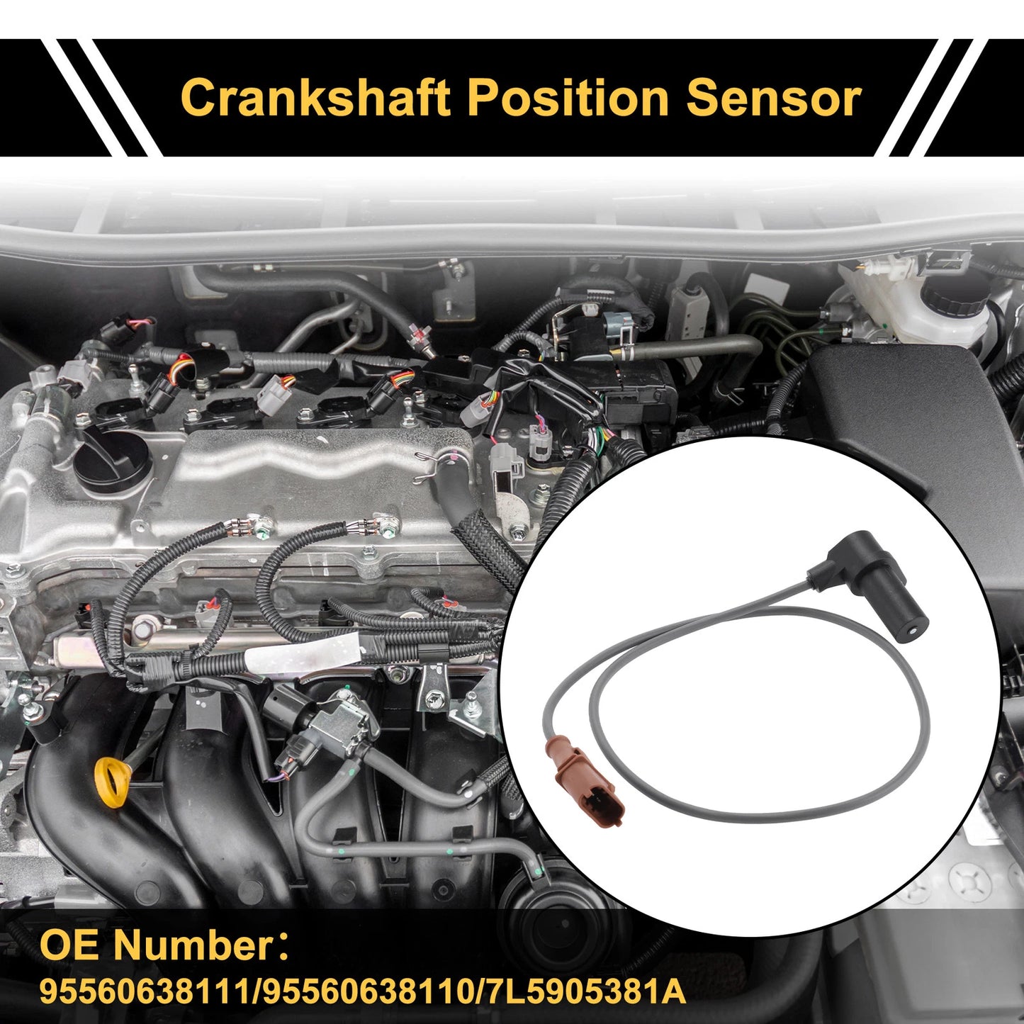 Crankshaft Position Sensor for PORSCHE Cayenne S 9PA 4.8 (2007-2010)