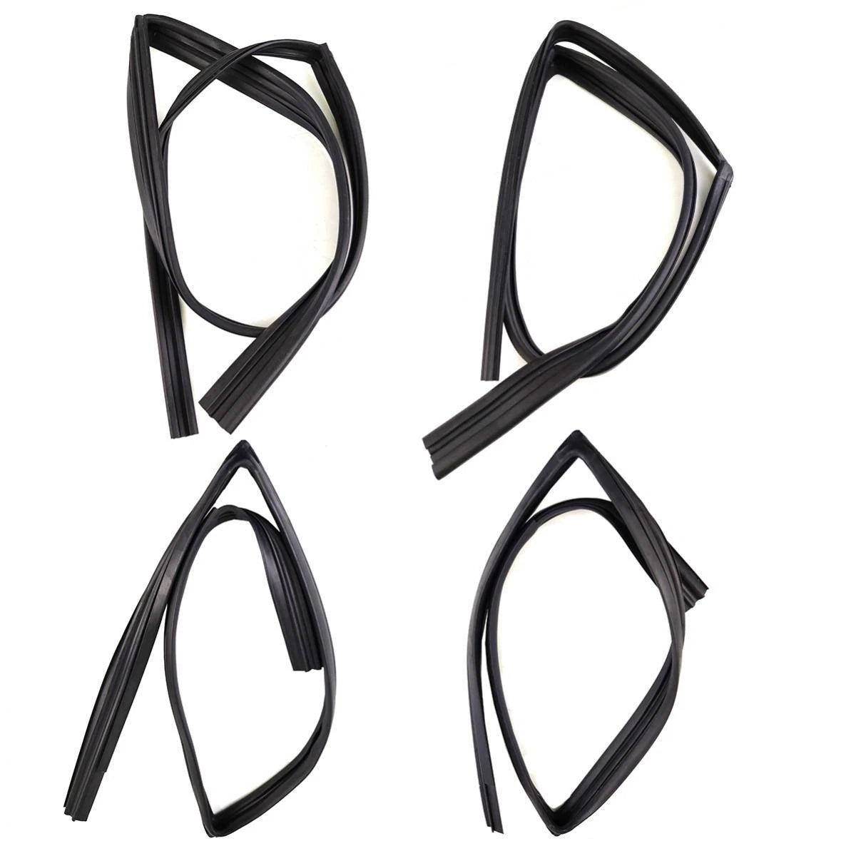 Glass Run Door Channel Rubber w/o Vent Set 4 Fits ISUZU TFR LUV 4D 1989-97 D12