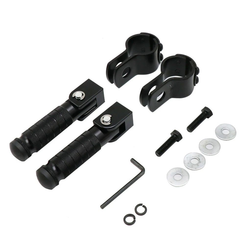 Folding Rearsets Footrest Pegs for Motorbike Black CNC