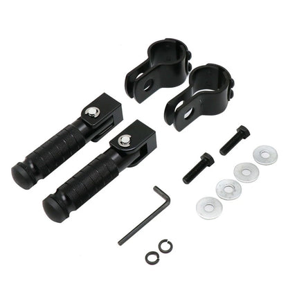 Folding Rearsets Footrest Pegs for Motorbike Black CNC