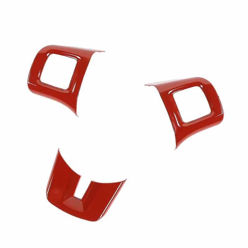 Red ABS Steering Wheel Cover Trim for Dodge Challenger (2009-2014)