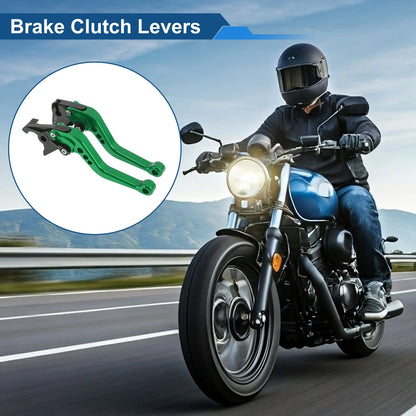 1 Pair Adjustable Short Brake Clutch Levers for Kawasaki ZX10R (2004–2005)