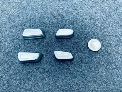 Interior Seat Handle Button Silver Cover Trim for 2020-2023 Toyota Highlander (2020-2023)