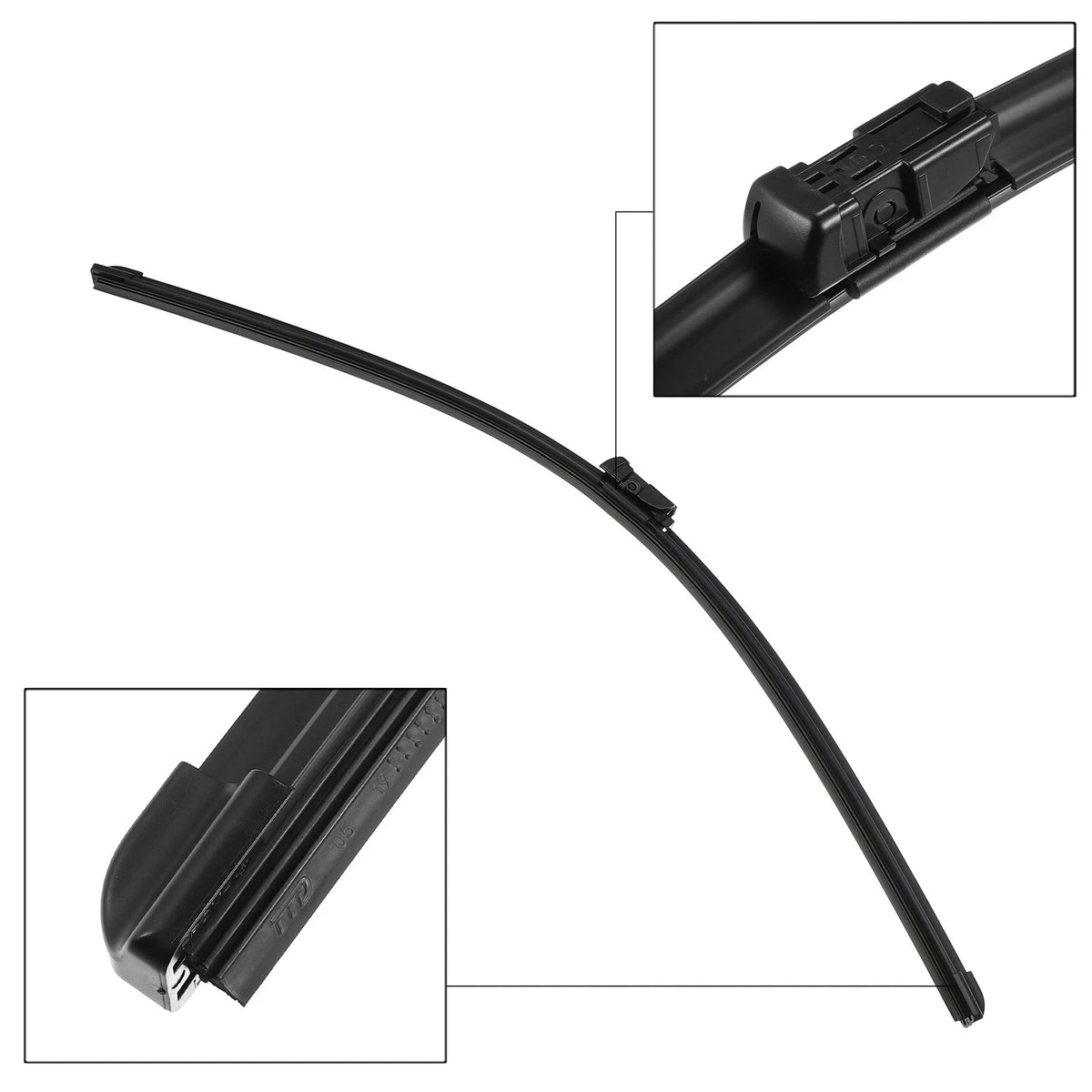 3 x Car Front Rear Wiper Blades for Ford Fiesta MK7 (2008-2016)