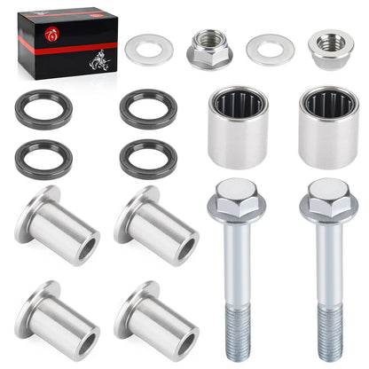 Front Upper A Arm Bushings Kit & Bolt for Kawasaki KFX400 (2003–2006)