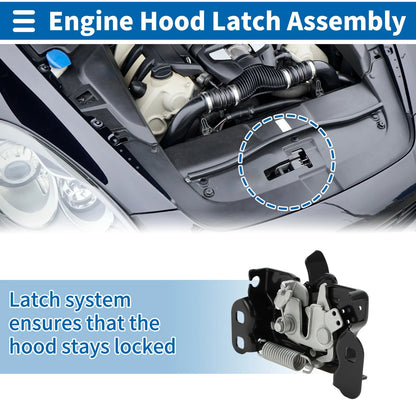1 Pc Hood Latch Assembly for Dodge Avenger Sedan (2011-2014)