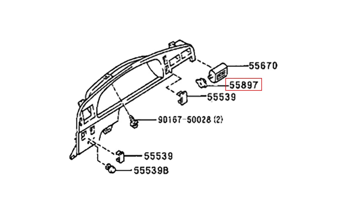 2 Knob Air Control Lever for Toyota Hilux LN80 LN85 LN90 (1989-1994)