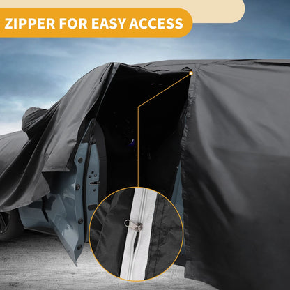 Waterproof Car Cover for Volvo S60 Sedan Black 190T-PU (2001-2010)