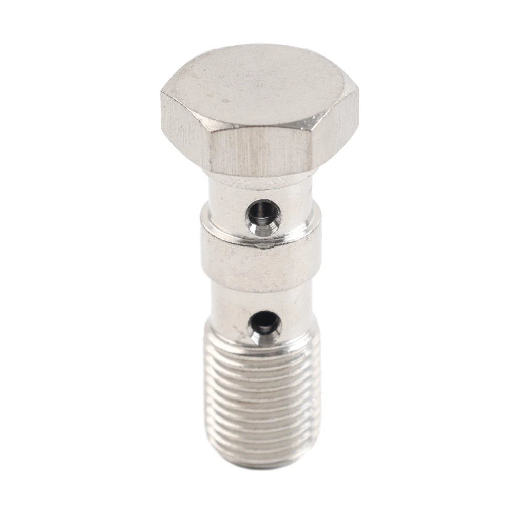 Stainless Double Banjo Bolt 3/8x24 AN3 Brake Adaptor for Make & Model