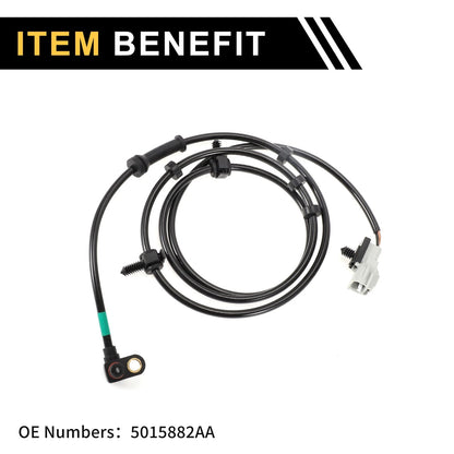 2x ABS Wheel Speed Sensor for Dodge Ram 2500 (2000-2002)