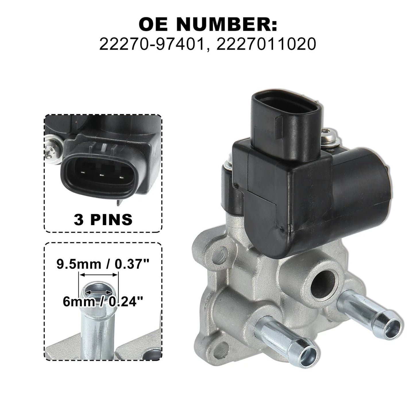 Idle Air Control Valve for Toyota Tercel Paseo (1998–1999)