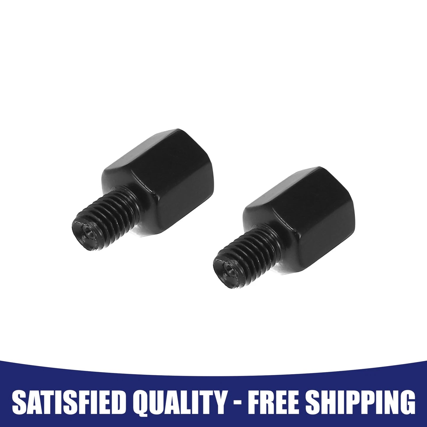 Adapter Bolt Screw 2 x for Black Motorcycle Rearview Mirrors