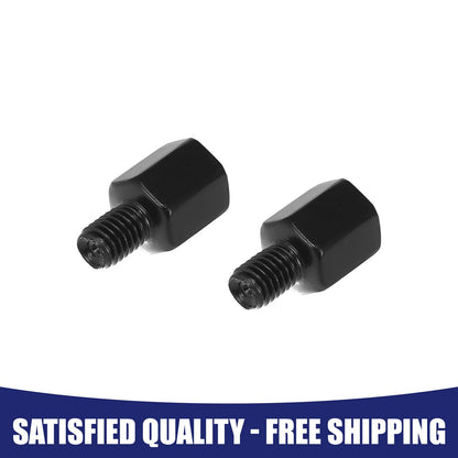 Adapter Bolt Screw 2 x for Black Motorcycle Rearview Mirrors