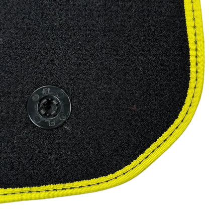 Carbon Fiber Floor Mats for Ferrari 812 GTS (2020-2023) - Yellow Trim