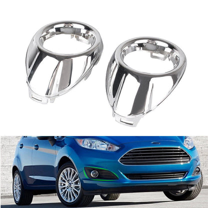 2 x Front Fog Light Covers for Ford Focus (2012-2013) Chrome Trim Bezels