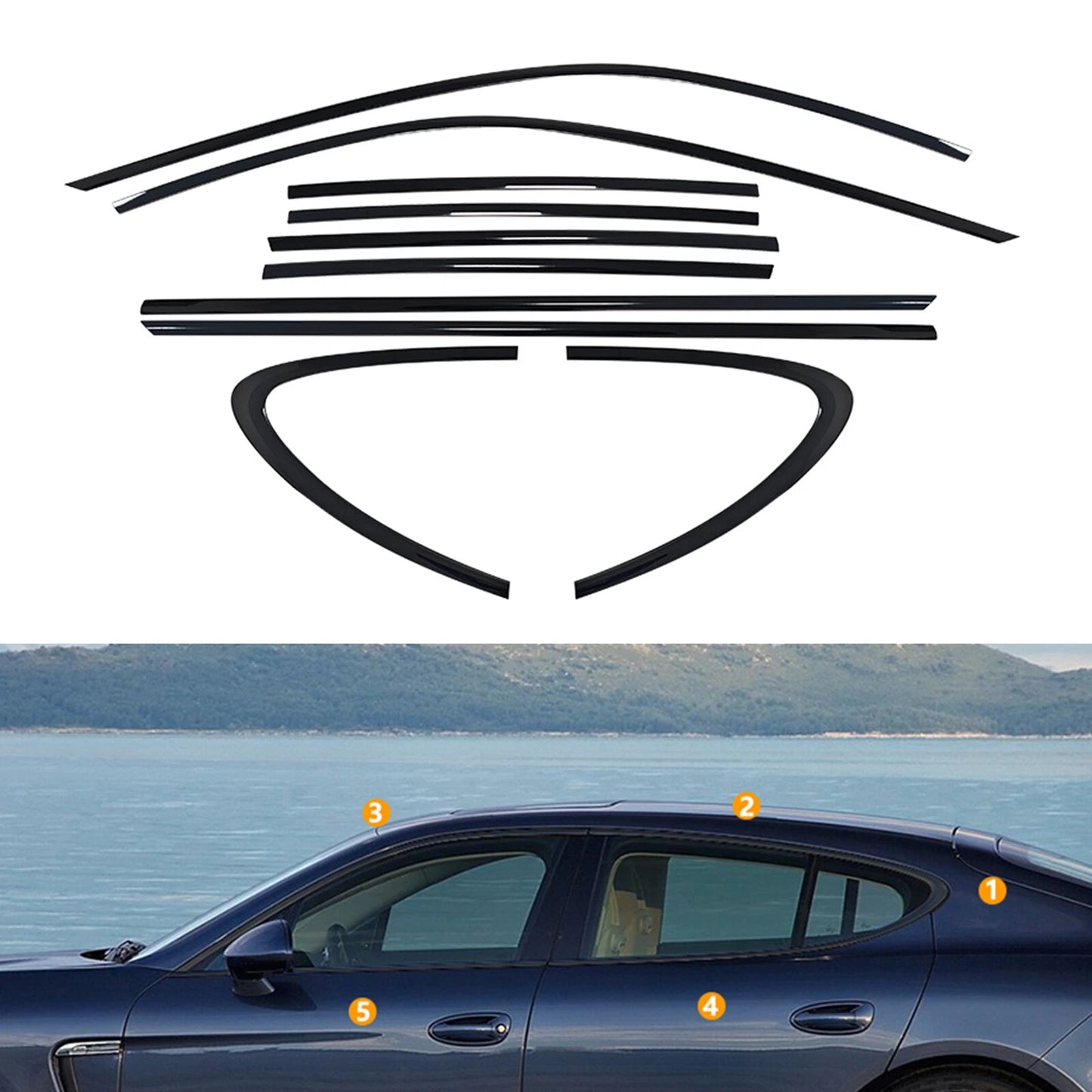 Window Moulding Strips for Porsche Panamera (2010-2016)